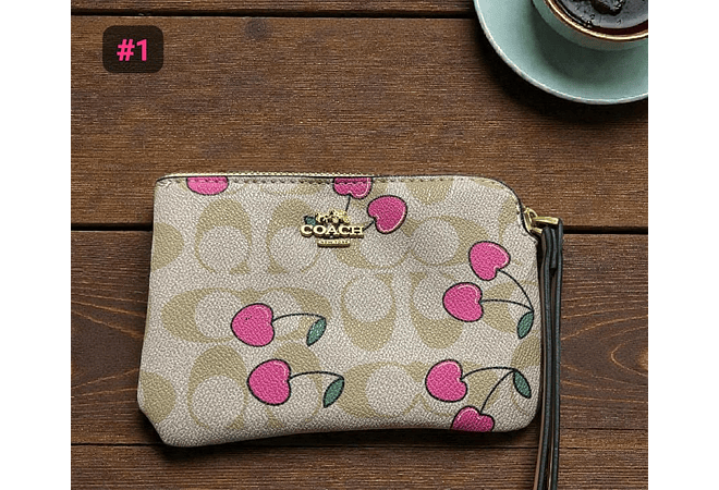 MONEDERO IMITACIÓN COACH VARIOS DISEÑOS MOD# BH008