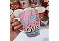 TAZAS DE CERÁMICA DE 350ML DISEÑO "DÍA DEL AMOR Y LA AMISTAD (V OVALADO) MOD# 24QR553, 571, 549, 553,575,557,536,532,576,525🩷☕
