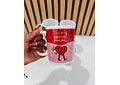 TAZA BÁSICA REDONDA DE CERÁMICA 350ML DISEÑO "DÍA DEL AMOR Y LA AMISTAD(AL AZAR) MOD# R91☕😍