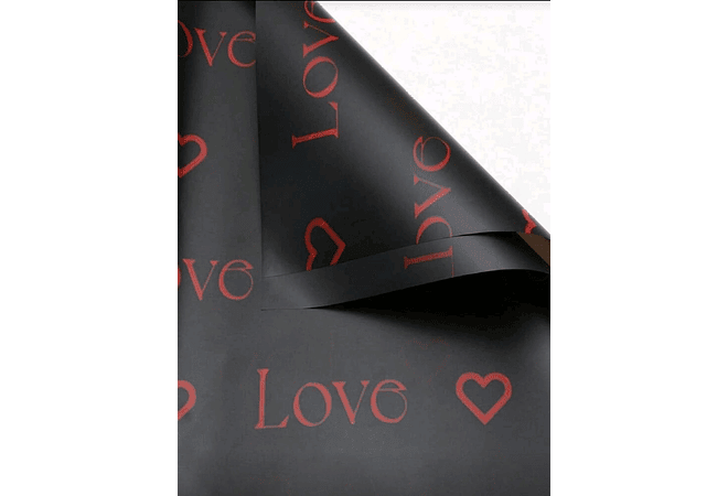 PAQ. CON 20 PLIEGOS DE PAPEL COREANO (LOVE ❤️) MOD# MSD-BHZ-2614