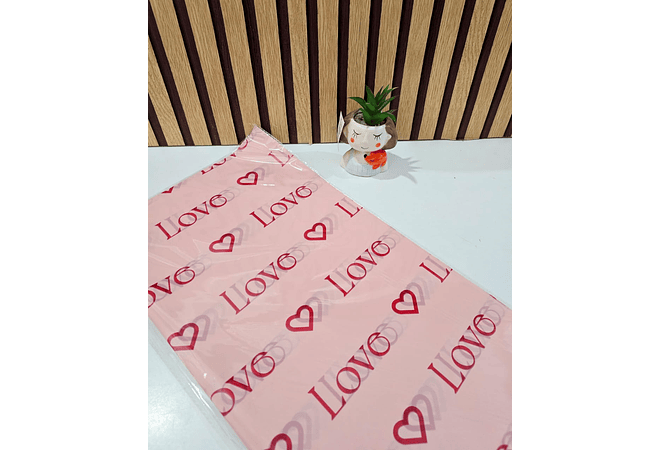 PAQ. CON 20 PLIEGOS DE PAPEL COREANO (LOVE ❤️) MOD# MSD-BHZ-2614