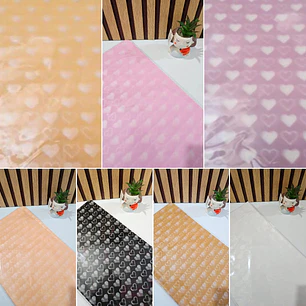 PAQ CON 20 PLIEGOS DE PAPEL COREANO ESTAMPADO CORAZONCITOS MOD# MSD-NHZ-2615
