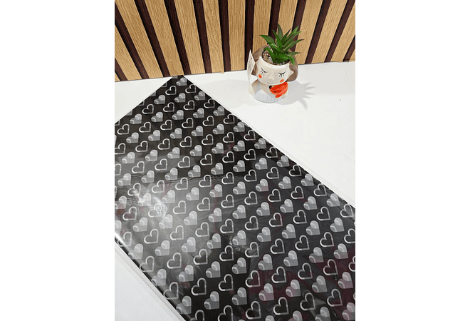 PAQ CON 20 PLIEGOS DE PAPEL COREANO ESTAMPADO CORAZONCITOS MOD# MSD-NHZ-2615