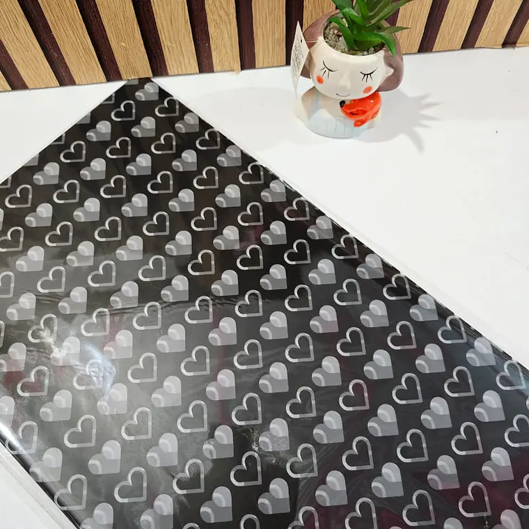 PAQ CON 20 PLIEGOS DE PAPEL COREANO ESTAMPADO CORAZONCITOS MOD# MSD-NHZ-2615 6