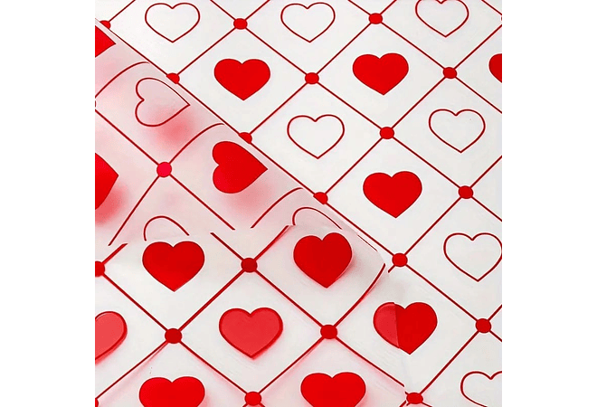 PAQ CON 20 PLIEGOS DE PAPEL COREANO (CUADROS CORAZONES) MOD# MSD-BHZ-2618