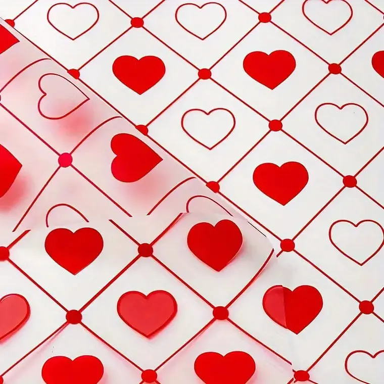 PAQ CON 20 PLIEGOS DE PAPEL COREANO (CUADROS CORAZONES) MOD# MSD-BHZ-2618 3