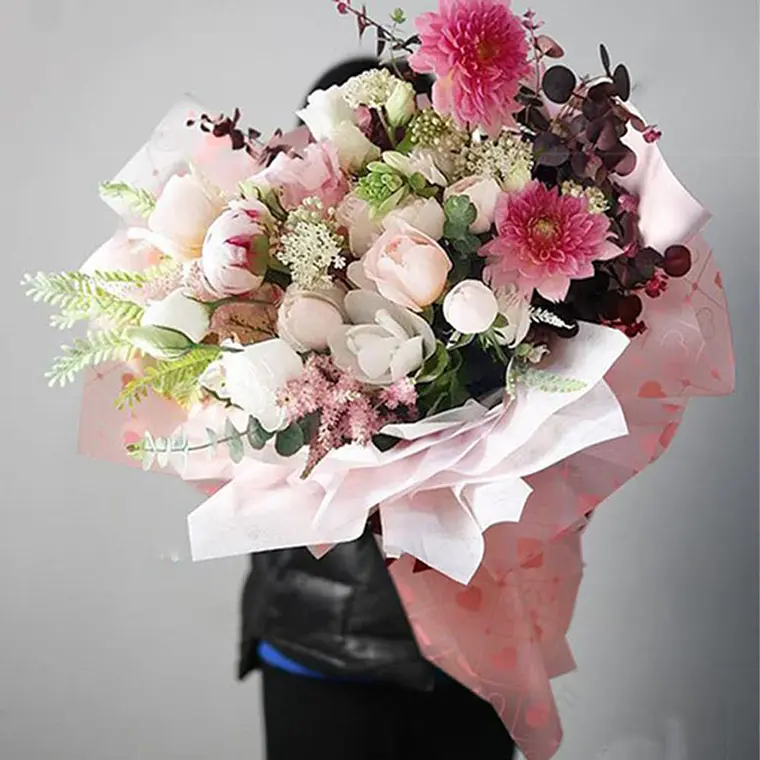 PAQ CON 20 PLIEGOS DE PAPEL COREANO (CUADROS CORAZONES) MOD# MSD-BHZ-2618 5