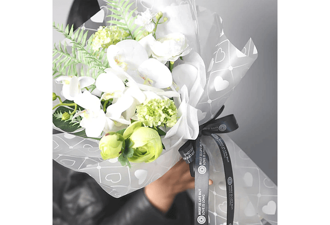 PAQ CON 20 PLIEGOS DE PAPEL COREANO (CUADROS CORAZONES) MOD# MSD-BHZ-2618