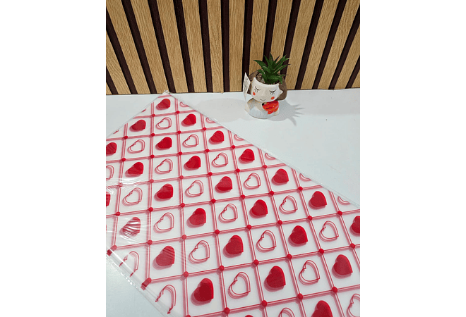 PAQ CON 20 PLIEGOS DE PAPEL COREANO (CUADROS CORAZONES) MOD# MSD-BHZ-2618