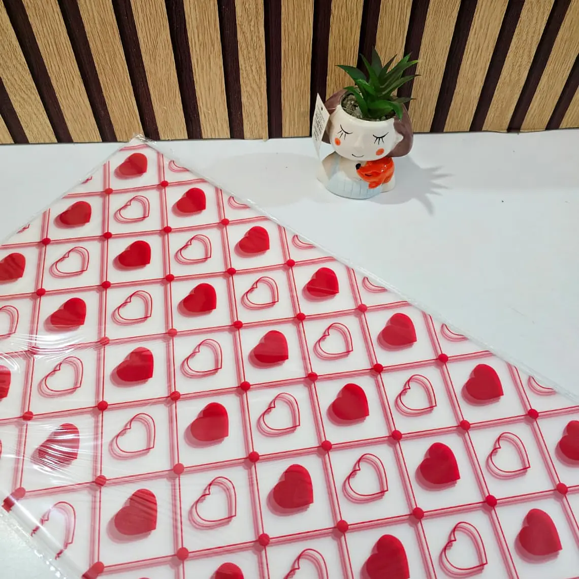 PAQ CON 20 PLIEGOS DE PAPEL COREANO (CUADROS CORAZONES) MOD# MSD-BHZ-2618 9