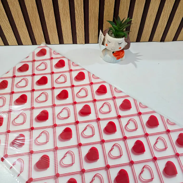 PAQ CON 20 PLIEGOS DE PAPEL COREANO (CUADROS CORAZONES) MOD# MSD-BHZ-2618 9