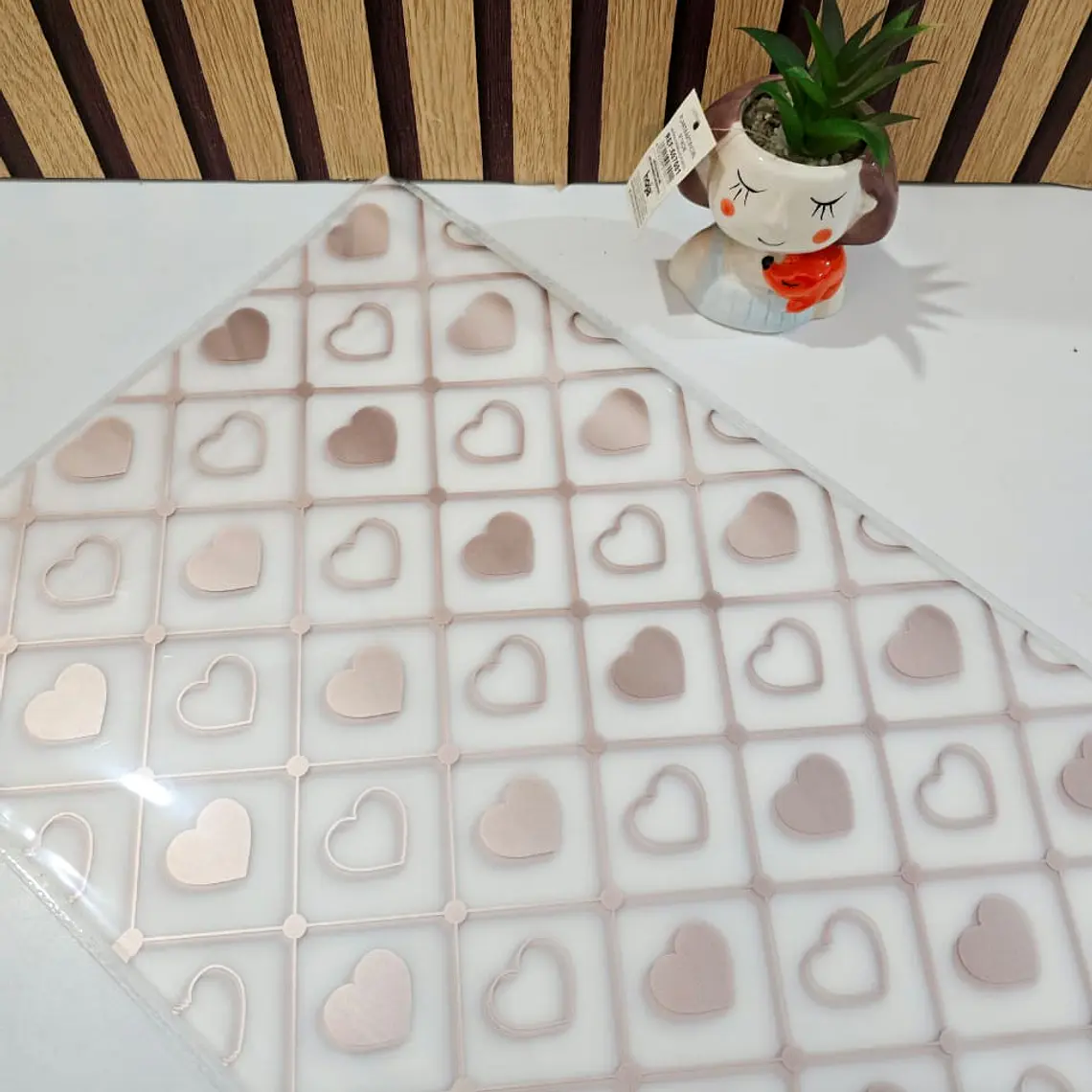PAQ CON 20 PLIEGOS DE PAPEL COREANO (CUADROS CORAZONES) MOD# MSD-BHZ-2618 11