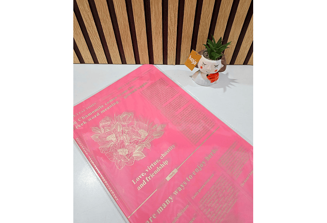 PAQ CON 20 PLIEGOS DE PAPEL COREANO (LETRAS) MOD# MSD-BHZ-2617