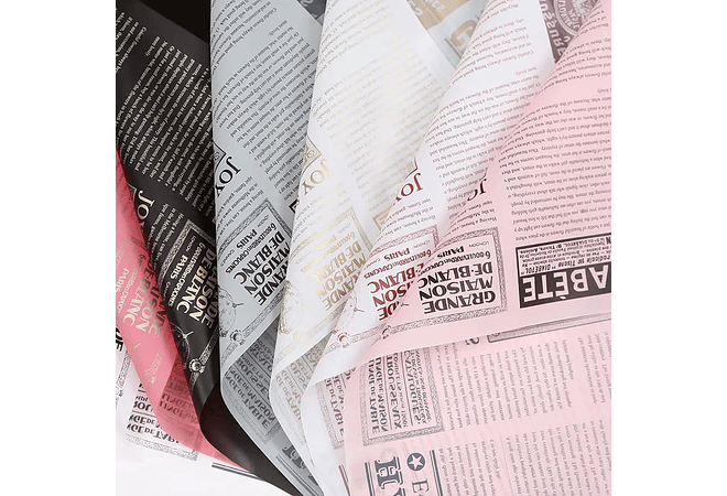 PAQ CON 20 PLIEGOS DE PAPEL COREANO (LETRAS) MOD# MSD-BHZ-2617