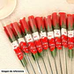 ROSA ARTIFICIAL ROJA INDIVIDUAL GRANDE CON OSITO  MOD# FU-42 🧸🥰 - Miniatura 1
