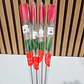 PAQ DE 3 ROSAS ARTIFICIALES ROJAS CHICAS CON OSITO MOD# FU-41 🧸🥰 - Miniatura 6