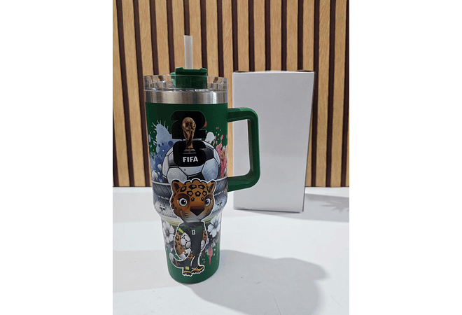 TERMO CON AGARRADERA /PERSONAJES FIFA (1150 ML) MOD# 8298