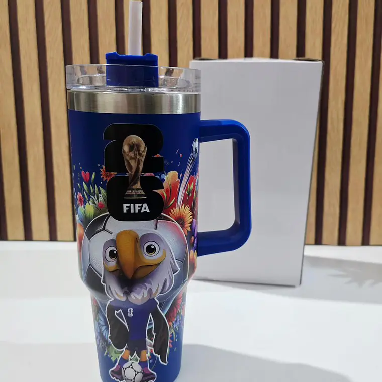 TERMO CON AGARRADERA /PERSONAJES FIFA MUNDIAL (1150 ML) MOD# 8298 5