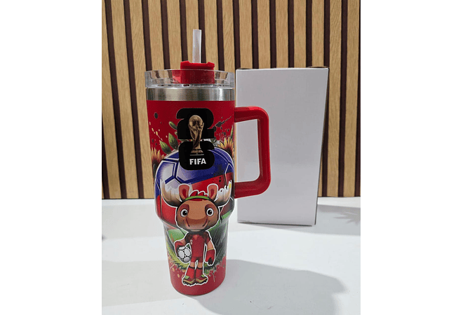 TERMO CON AGARRADERA /PERSONAJES FIFA (1150 ML) MOD# 8298