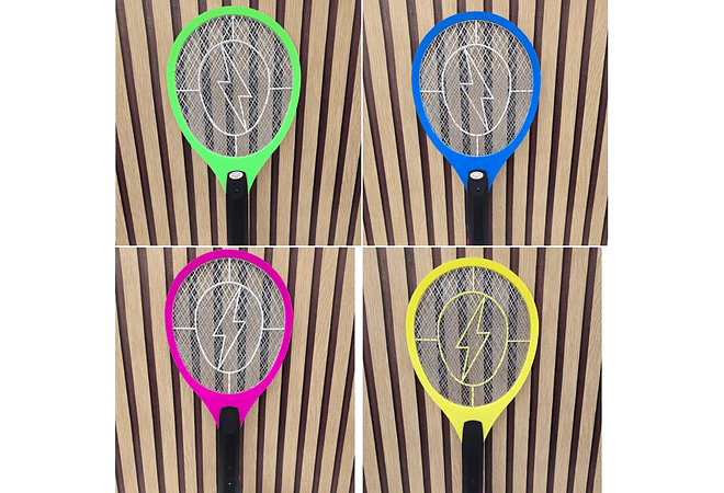 RAQUETA ELECTRICA DE COLORES PARA MOSQUITOS MOD# MOD# 06-ME16🏸🦟