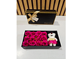 CAJITA CON 12 FLORES DE JABON + OSITO MOD# QR-51🧸🧼🌷