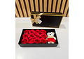 CAJITA CON 12 FLORES DE JABON + OSITO MOD# QR-51🧸🧼🌷