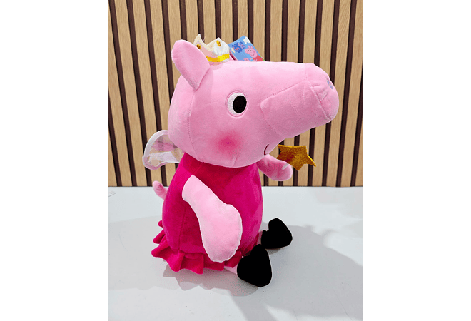 PELUCHE PEPA PIG ROSA COM DISFRAZ DE HADA
