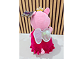 PELUCHE PEPA PIG ROSA COM DISFRAZ DE HADA