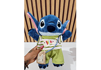 PELUCHE STITCH CON BOLSITA Y TRAJE VERDE MOD# 84529