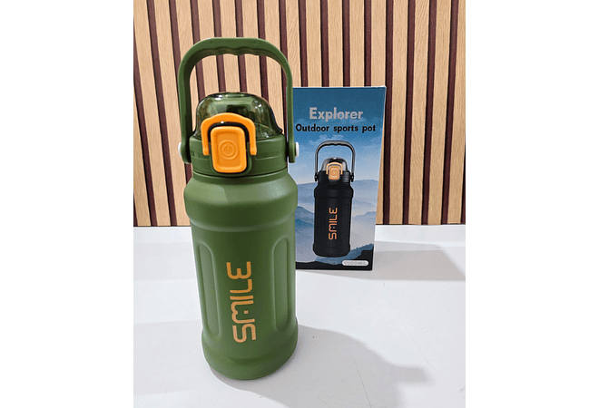 900ML TERMO XPLORER SMILE  CON AGARRADERA MODEL #PYA-13