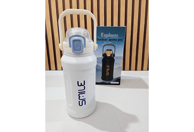 900ML TERMO XPLORER SMILE  CON AGARRADERA MODEL #PYA-13