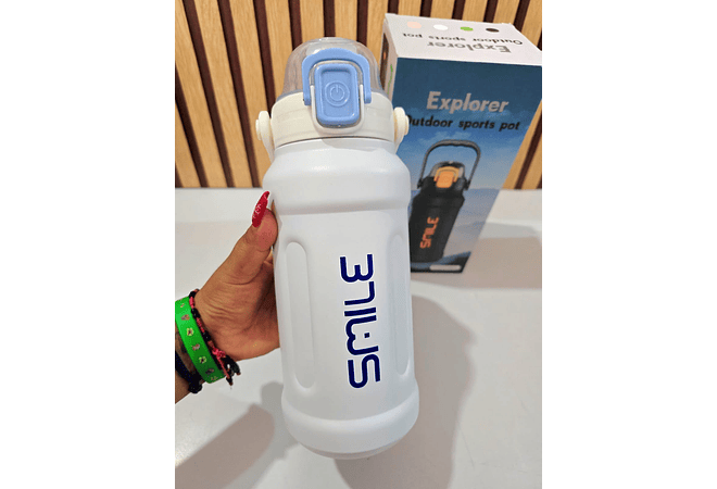 1100ML TERMO XPLORER SMILE  CON AGARRADERA MODEL #PYA-14