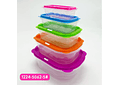 SET DE 5 TUPPERS COLORES MODEL #62-5