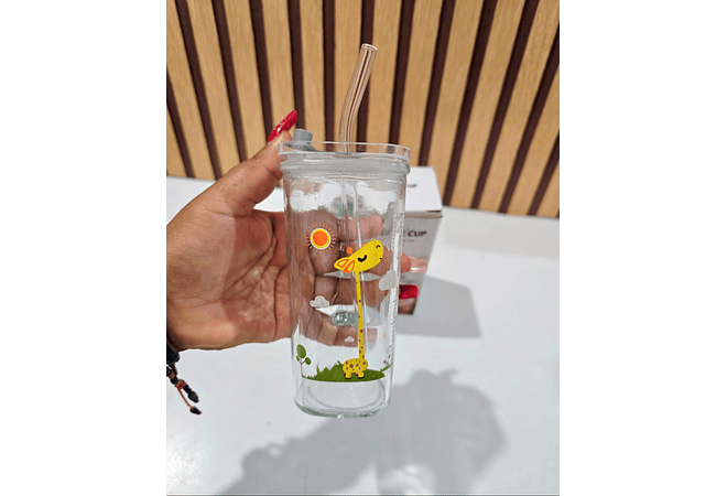 350ML VASO DE VIDRIO DISEÑO INFANTIL MODEL #3824