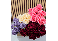 UNA ROSA ARTIFICIAL VARIOS COLORES 🌹💐