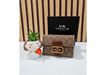 CARTERA MONEDERO COM BROCHE  IMITACIÓN COACH MOD# CAI-102 👛