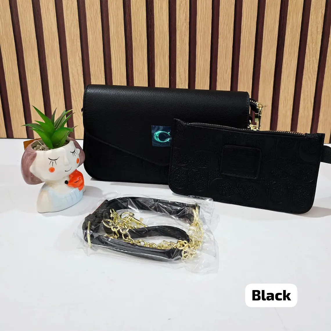 DUO CROSS BODY + MONEDERO IMITACIÓN COACH MOD# LCC-348 REINGRESO 7