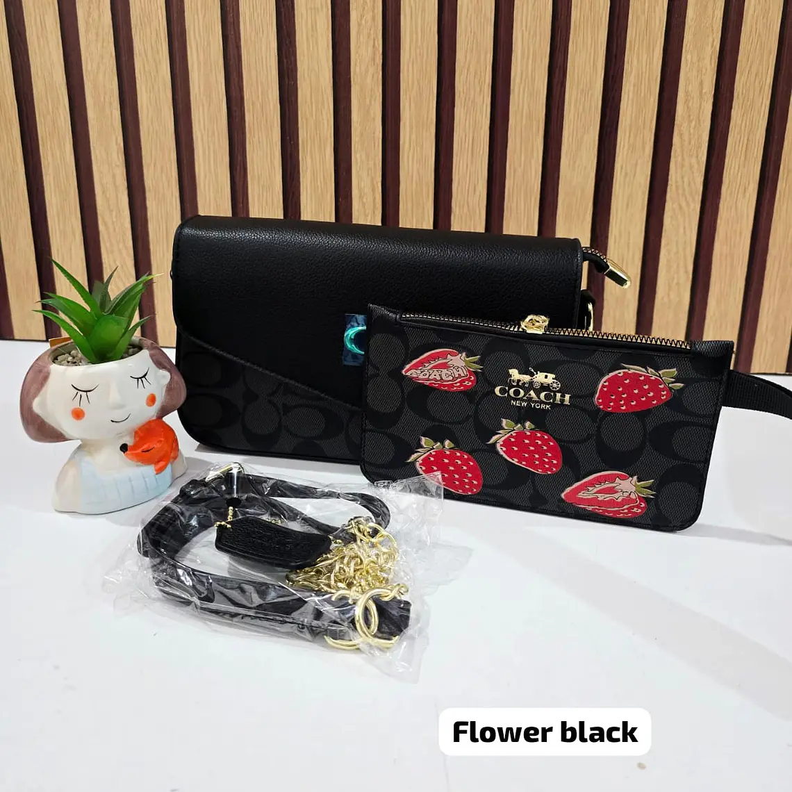 DUO CROSS BODY + MONEDERO IMITACIÓN COACH MOD# LCC-348 REINGRESO 5