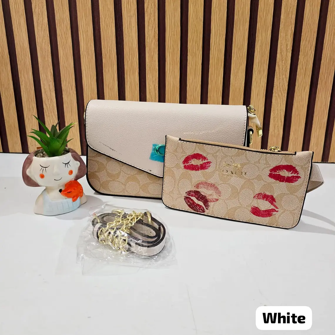 DUO CROSS BODY + MONEDERO IMITACIÓN COACH MOD# LCC-348 REINGRESO 4