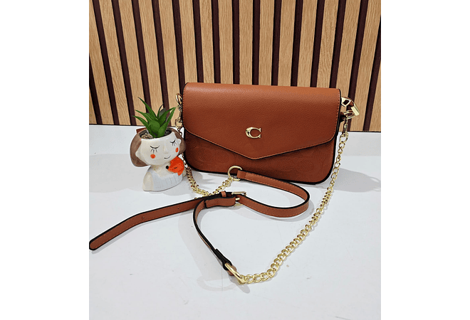 DUO CROSS BODY + MONEDERO IMITACIÓN COACH MOD# LCC-348