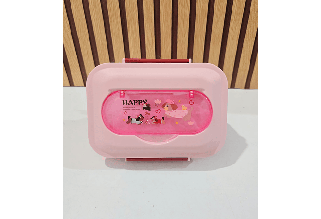 TUPPER + BOTE PARA LUNCH CON  DISEÑO ANIMALITOS