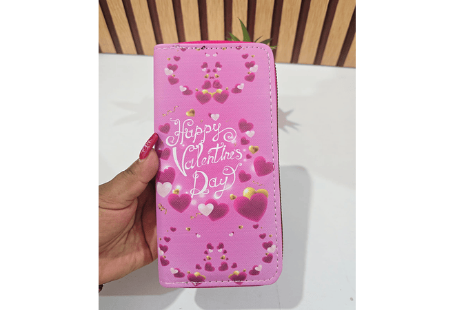 CARTERAS ESTAMPADO CORAZONES MOD# WYD-27 🥰