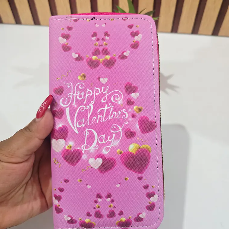 CARTERAS ESTAMPADO CORAZONES MOD# WYD-27 🥰 3