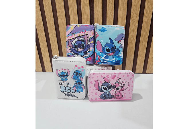 CARTERITA/MONEDERO DISEÑO STITCH (AL AZAR) MOD# WFF-9