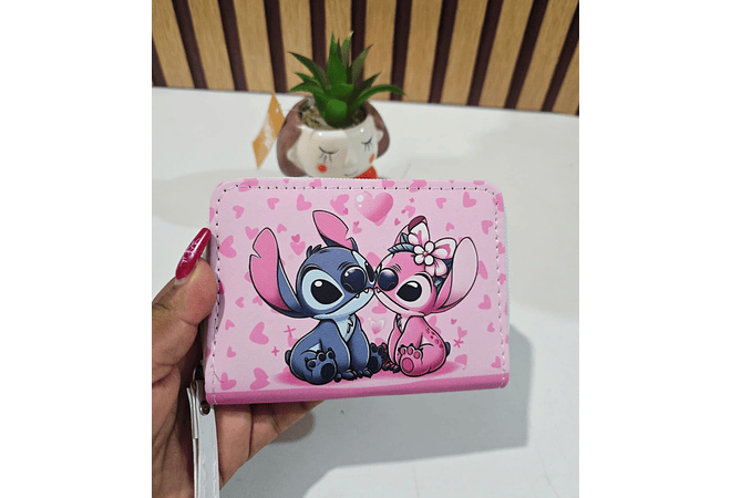 CARTERITA/MONEDERO DISEÑO STITCH (AL AZAR) MOD# WFF-9
