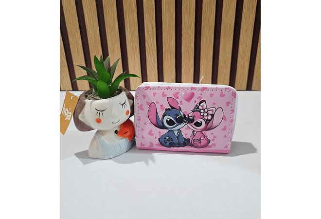 CARTERITA/MONEDERO DISEÑO STITCH (AL AZAR) MOD# WFF-9