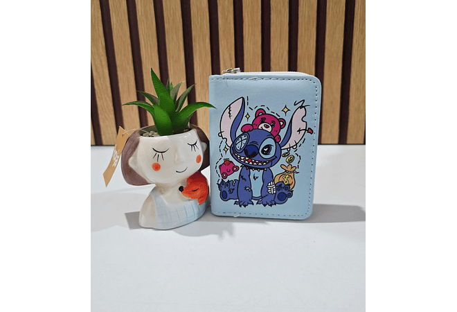 CARTERITA/MONEDERO DISEÑO STITCH (AL AZAR) MOD# WFF-9