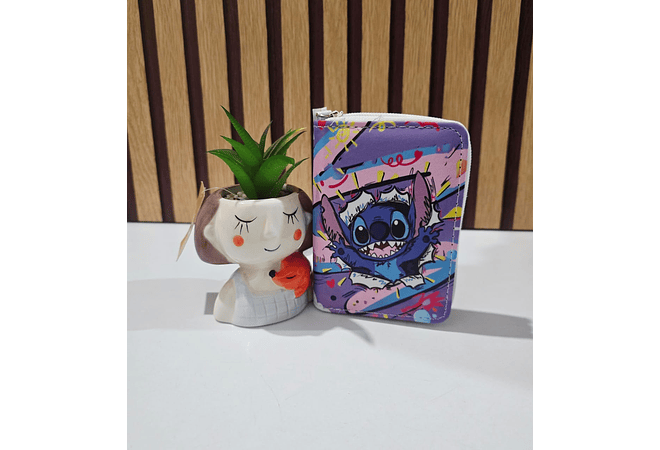CARTERITA/MONEDERO DISEÑO STITCH (AL AZAR) MOD# WFF-9