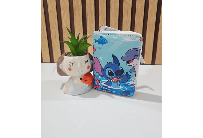 CARTERITA/MONEDERO DISEÑO STITCH (AL AZAR) MOD# WFF-9
