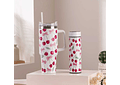 🌸🍒 DÚO DE TERMO VACUUM FLORES/ CEREZAS MODEL #3263-B  🍒🌸